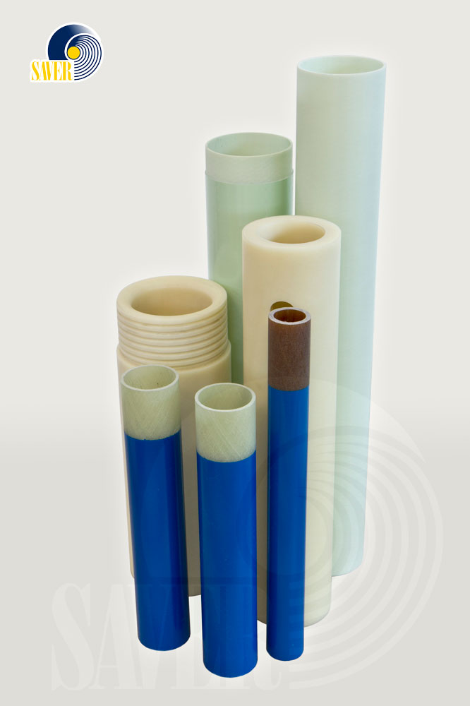 Трубы, получаемые по технологии  влажной намотки волокна различного назначения